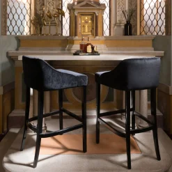 Sgabello da bar grigio Vicky*DOM Edizioni Clearance