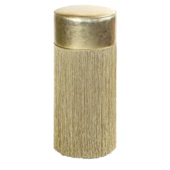 Sgabello da bar in pelle metallizzata oro lucido di Lorenza Bozzoli*Lorenza Bozzoli Couture Outlet