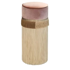 Sgabello da bar in tessuto di viscosa Trevira*Lorenza Bozzoli Couture