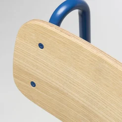 Sgabello da bar Lena Sg-65 blu e frassino naturale di Designerd*Chairs & More Outlet