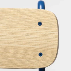 Sgabello da bar Lena Sg-65 blu e frassino naturale di Designerd*Chairs & More Outlet