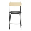 Sgabello da bar Lena Sg-65 nero e frassino naturale di Designerd*Chairs & More New