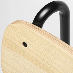 Sgabello da bar Lena Sg-65 nero e frassino naturale di Designerd*Chairs & More New