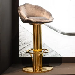 Sgabello da Bar Loto in Ottone Dorato*Galbiati Fratelli Discount