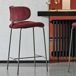 Sgabello da bar Natalia Red*Black Tie Online