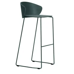 Sgabello da bar verde scuro non in legno #2*TRUE