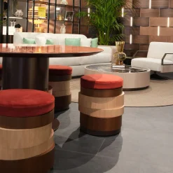 Sgabello Dedalo in Legno Bicolore*Cafedesart Outlet