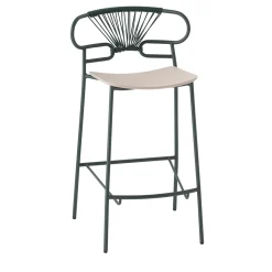 Sgabello Genoa verde e bianco di Cesare Ehr*TrabA' Hot