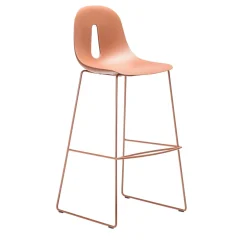 Sgabello Gotham Sl-Sg-80 terracotta di Dario Delpin*Chairs & More Clearance