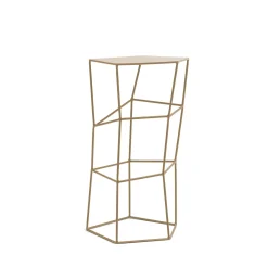 Sgabello in ferro colore Cappuccino*Sesia&Co.