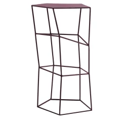 Sgabello in ferro colore amarena*Sesia&Co. Best