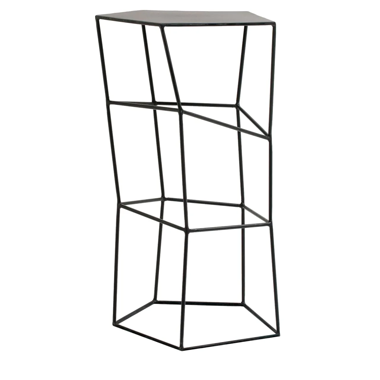 Sgabello in ferro colore liquirizia*Sesia&Co. New