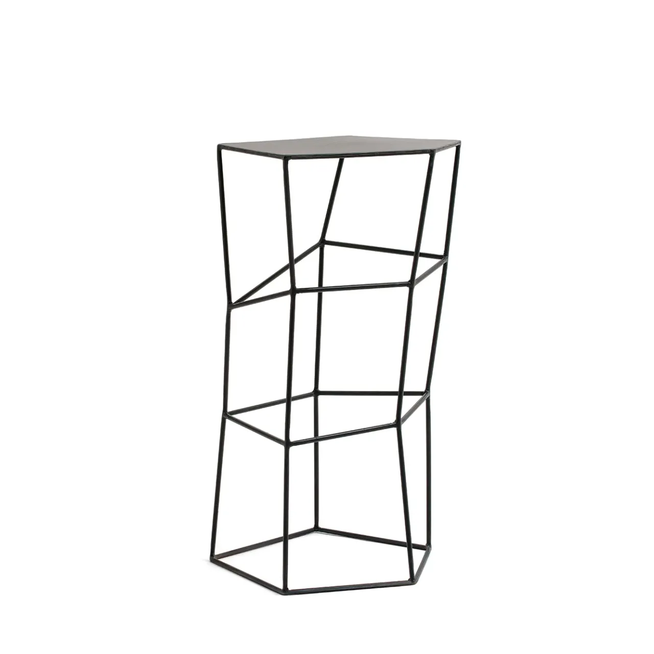 Sgabello in ferro colore liquirizia*Sesia&Co. New