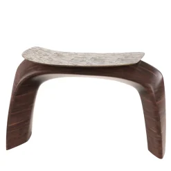 Sgabello in legno e bronzo fuso marrone Bayou #1*Edizione Limitata by Simone Fanciullacci Hot