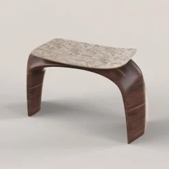 Sgabello in legno e bronzo fuso marrone Bayou #1*Edizione Limitata by Simone Fanciullacci Hot