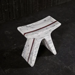 Sgabello in marmo Pigreco*Luce Di Carrara Outlet