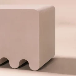 Sgabello in pelle rosa ossica*Giobagnara Best