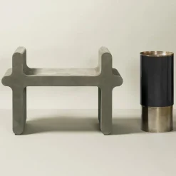 Sgabello in pelle verde ossico N. 1*Giobagnara Discount