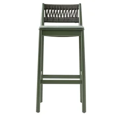 Sgabello Julie verde scuro con seduta imbottita di Emilio Nanni*TrabA' Online