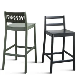 Sgabello Julie verde scuro di Emilio Nanni*TrabA' New