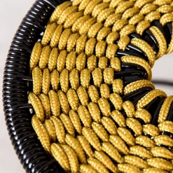 Sgabello Le Rossette Piccolo in Ottone*Impagliando Hot