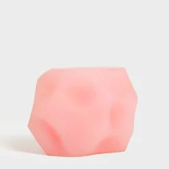 Sgabello Lithos III in resina rosa*Delvis Unlimited Best