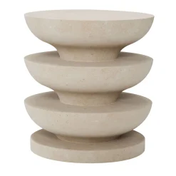 Sgabello Ondulation in pietra calcarea di Matali Crasset*Pimar Limestone New