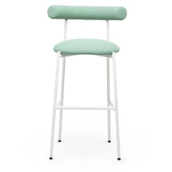 Sgabello Pampa SG-80 verde salvia e bianco di Studio Pastina*Chairs & More Clearance