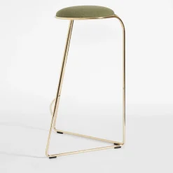 SGABELLO SCULTOREO FLOW IN ORO E VERDE*Enrico Girotti Best