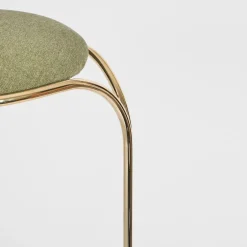 SGABELLO SCULTOREO FLOW IN ORO E VERDE*Enrico Girotti Best