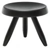 Sgabello Tabouret Berger in rovere nero di Charlotte Perriand*Cassina Best