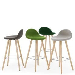 Sgabello Ted Forest-Green di Basaglia + Rota Nodari*Viganò & C. Outlet