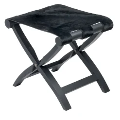 Sgabello/portabagagli pieghevole Arturo nero*Giobagnara Clearance