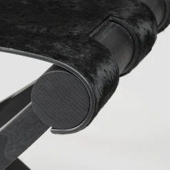 Sgabello/portabagagli pieghevole Arturo nero*Giobagnara Clearance