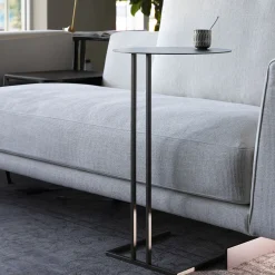 Shedir Tavolino rotondo Medici in ferro marrone*Splot Design Hot