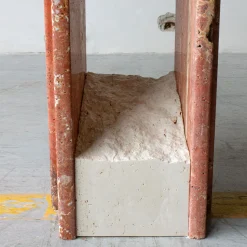 SSC103-2 Consolle in marmo Travertino Rosso*Stone Stackers Online