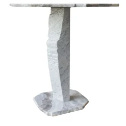 SST021 Tavolino in marmo bianco Dover*Stone Stackers Sale