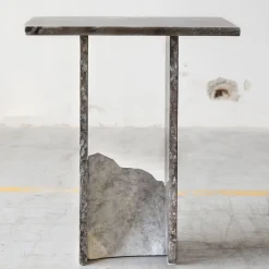 SST013-2 Tavolino in marmo Frappuccino*Stone Stackers Outlet