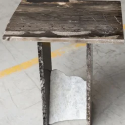 SST013-2 Tavolino in marmo Frappuccino*Stone Stackers Outlet