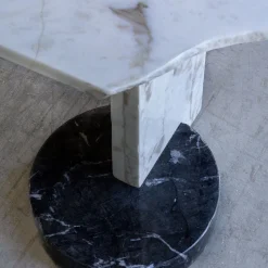 SST022 Tavolino in marmo squadrato Calacatta Oro*Stone Stackers Outlet