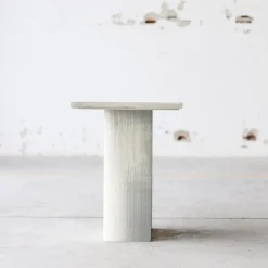 SST016-4 Tavolino invisibile in marmo avorio e onice velluto*Stone Stackers Clearance