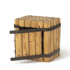 Taglialegna Comodino in legno e ferro*Valentina Bernardi Hot