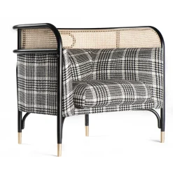 Targa Lounge Chair in Tartan di GamFratesi*Gebrüder Thonet Vienna GmbH (GTV) – Wiener GTV Design