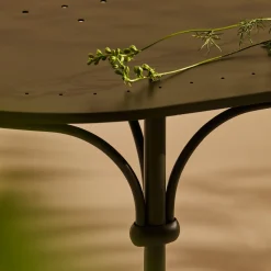 Tavolario Tavolo ovale verde in ferro battuto*Dante Negro Online