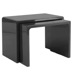 Tavoli Nesting gemelli laccati in nero*Giordano Viganò Clearance