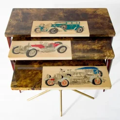 Tavolini della collezione Tura di Aldo Tura e Alessandro Mendini*Extroverso Hot