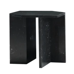 Tavolino Alcubo esagonale nero Marquinia di Antonio Saporito*V.L. Lavorazioni In Ferro Outlet