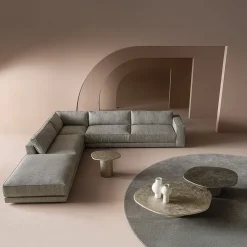 Tavolino Atollo con struttura color champagne di CSM*Casamilano Clearance