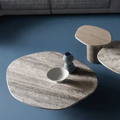 Tavolino Atollo in marmo Travertino di CSM*Casamilano Outlet
