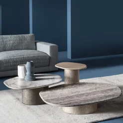 Tavolino Atollo in marmo Travertino di CSM*Casamilano Outlet